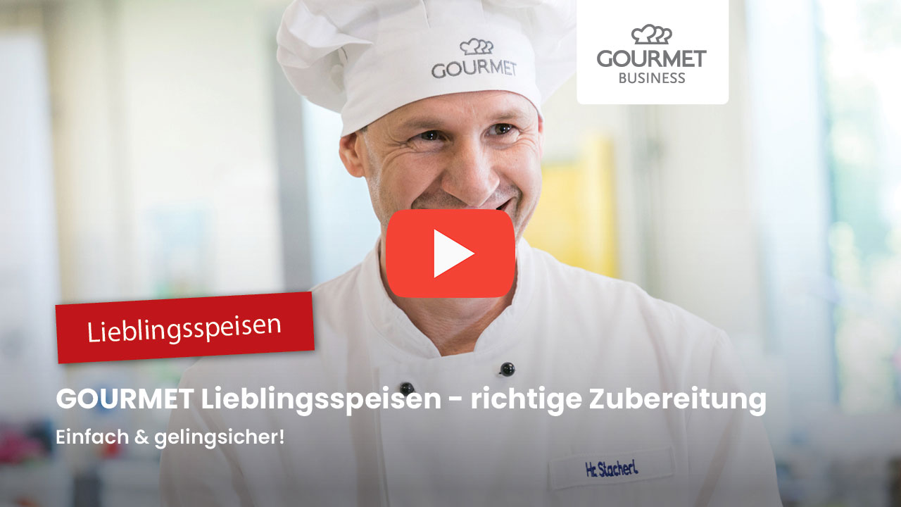 Videostartbild für die richtige Zubereitung der Lieblingsspeisen-Produkte