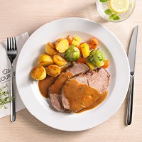 Schweinsbraten in Biersauce: Schweinsbraten in Biersauce: